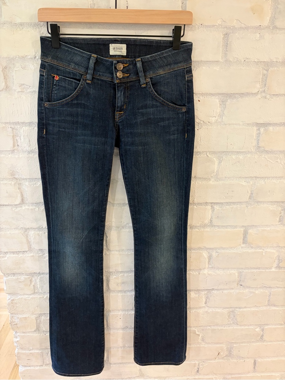 Hudson Jeans Straight Leg Dark Indigo Jeans (B2)